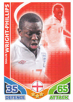 Shaun Wright-Phillips England 2010 World Cup Match Attax #72